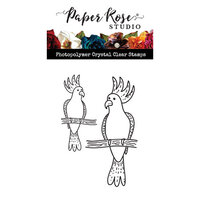 Paper Rose - Clear Photopolymer Stamps - Parrot Duo