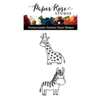 Paper Rose - Clear Photopolymer Stamps - Giraffe and Zebra