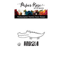 Paper Rose - Clear Photopolymer Stamps - HB2U Crocodile
