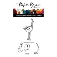 Paper Rose - Clear Photopolymer Stamps - Elephant and Friend