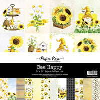 Paper Rose - 12 x 12 Collection Pack - Bee Happy