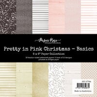 Paper Rose - 6 x 6 Collection Pack - Pretty in Pink Christmas Basics