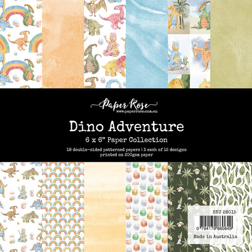 Paper Rose - 6 x 6 Collection Pack - Dino Adventure