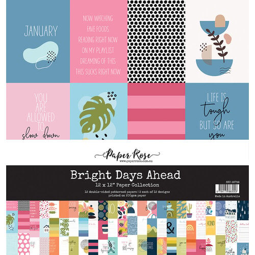 Paper Rose - 12 x 12 Collection Pack - Bright Days Ahead
