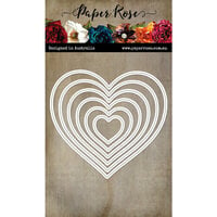 Paper Rose - Dies - Nesting Hearts