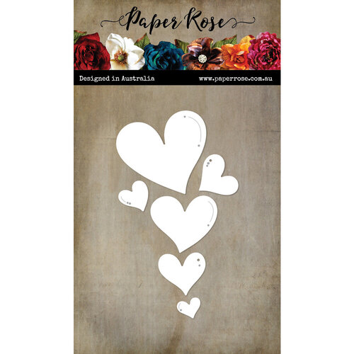 Paper Rose - Dies - Bubble Love Hearts