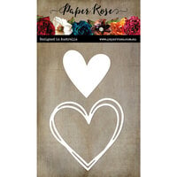 Paper Rose - Dies - Love Hearts