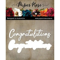 Paper Rose - Dies - Congratulations Small