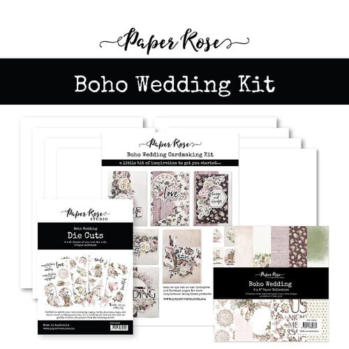 Paper Rose - Cardmaking Kit - Boho Wedding