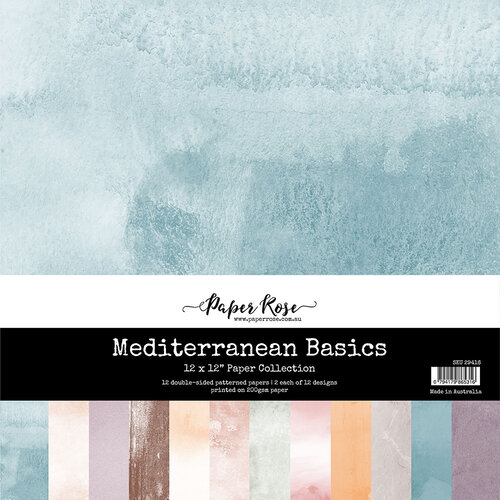 Paper Rose - 12 x 12 Collection Pack - Mediterranean Basics