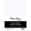 Paper Rose - A5 Shimmer Cardstock - Frost White - 10 Pack