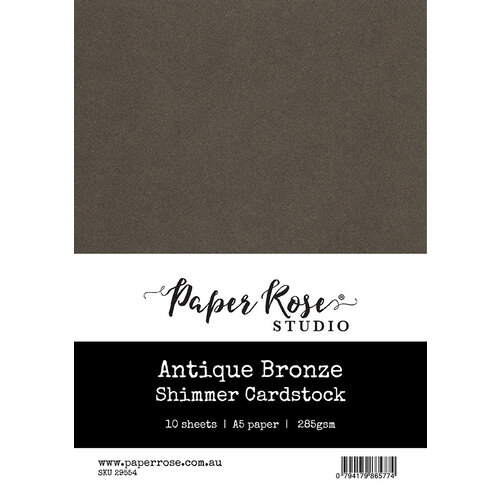 Paper Rose Antique Bronze Shimmer Cardstock