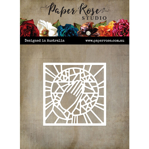 Paper Rose - Dies - Stained Glass - Hands