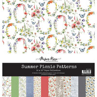 Paper Rose - 12 x 12 Collection Pack - Summer Picnic Patterns