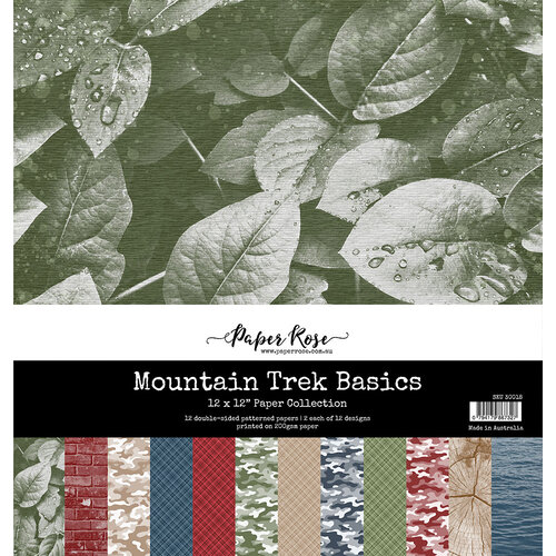 Paper Rose - 12 x 12 Collection Pack - Mountain Trek Basics