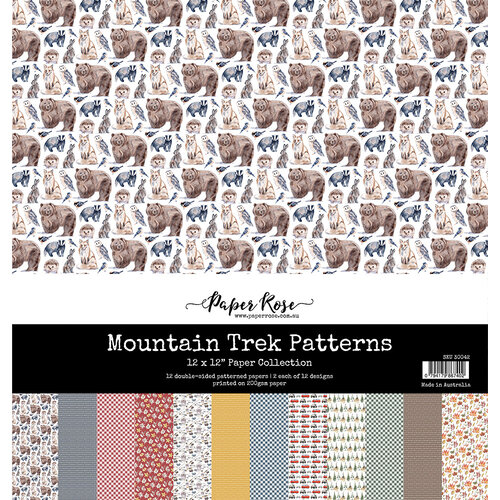 Paper Rose - 12 x 12 Collection Pack - Mountain Trek Patterns