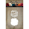 Paper Rose - Christmas Holiday Collection - Dies - Merry And Bright Layered Script