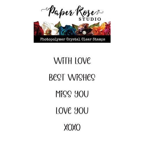 Paper Rose - Clear Photopolymer Stamps - Love You