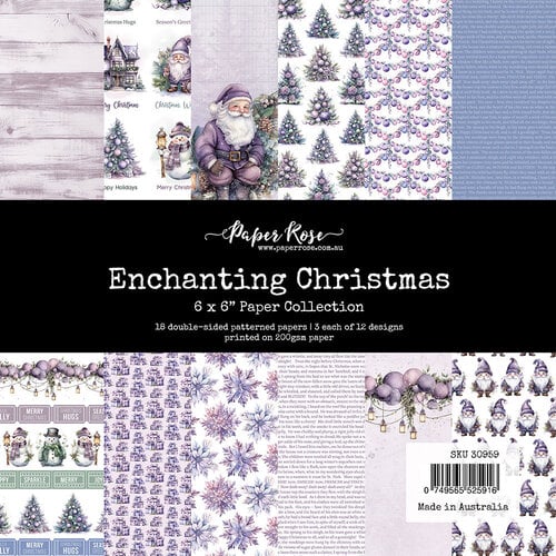 Paper Rose - 6 x 6 Collection Pack - Enchanting Christmas