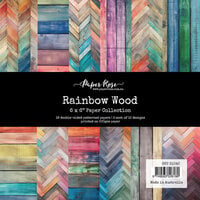 Paper Rose - 6 x 6 Collection Pack - Rainbow Wood