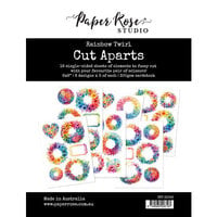 Paper Rose - Die Cuts - Rainbow Twirl 2