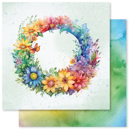Paper Rose - 12 x 12 Collection Pack - Rainbow Twirl 2