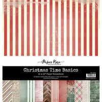 Paper Rose - 12 x 12 Collection Pack - Christmas Time Basics