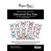 Paper Rose - Rainbow Garden Collection - Die Cuts - Butterflies