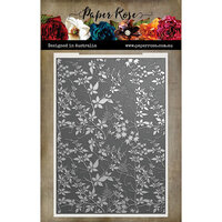 Paper Rose - Wedding Blooms Collection - Embossing Folder - Leafy Garden