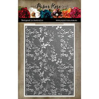 Paper Rose - Wedding Blooms Collection - Embossing Folder - Leafy Garden