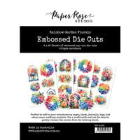 Paper Rose - Rainbow Garden Collection - Die Cuts - Florals