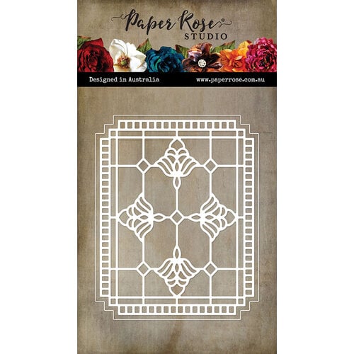 Paper Rose - Inky Colour And Splash Collection - Dies - Alora Stained Glass Background