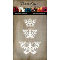 Paper Rose - Inky Colour And Splash Collection - Dies - Alora Layered Butterfly Trio