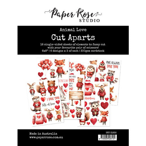 Paper Rose - Animal Love Collection - Cut Aparts
