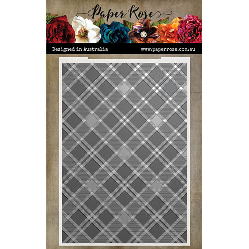 Paper Rose Ben's Plaid 3D embossing folder