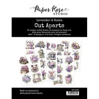Paper Rose - Lavender And Roses Collection - Cut Aparts
