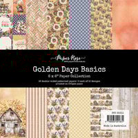 Paper Rose - Golden Days Collection - 6 x 6 Paper Pack - Basics