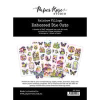 Paper Rose - Rainbow Village Collection - Embossed Die Cuts