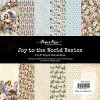 Paper Rose - Joy To The World Collection - 6 x 6 Paper Pack - Basics