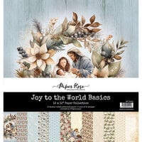 Paper Rose - Joy To The World Collection - 12 x 12 Paper Pack - Basics