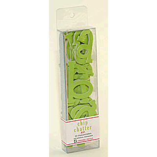 Pressed Petals - Chip Chatter - Hip - 2.5 inches - Lime, CLEARANCE