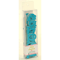 Pressed Petals - Chip Chatter - Hip - 2.5 inches - Aqua, CLEARANCE