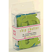 Pressed Petals - Chip Chatter - Hip - 5 inches - Lime Aqua Blueberry, CLEARANCE