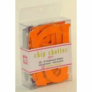 Pressed Petals - Chip Chatter - Hip - 5 inches - Orange Coral Purple, CLEARANCE