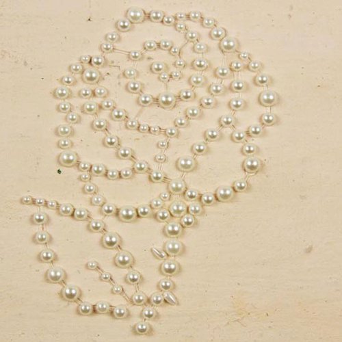 Prima - E Line - Say It In Pearls Collection - Self Adhesive Jewel Art - Bling - Regal Rose