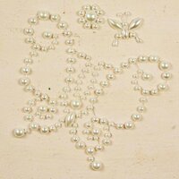 Prima - E Line - Say It In Pearls Collection - Self Adhesive Jewel Art - Bling - Flutter, CLEARANCE