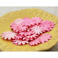 Prima - E Line - Daisy Delicacies Collection - Flower Embellishments - Pink