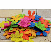 Prima - E Line - Celebrations Collection - Flower Embellishments - Assorted Bright