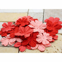 Prima - E Line - Bermuda Breeze Collection - Flower Embellishments - Red