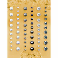 Prima - E Line - Self Adhesive Pearls and Crystals - Bling - Assortment 6